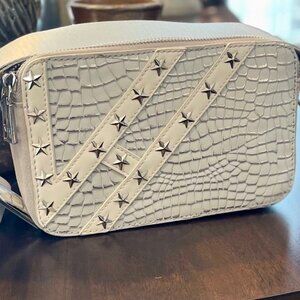 Vintage Havana "Meme" Silver & Croc Crossbody Bag w/extra strap Included